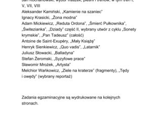 Egzamin ósmoklasisty 2020 - arkusz egzaminacyjny z jęz. polskiego