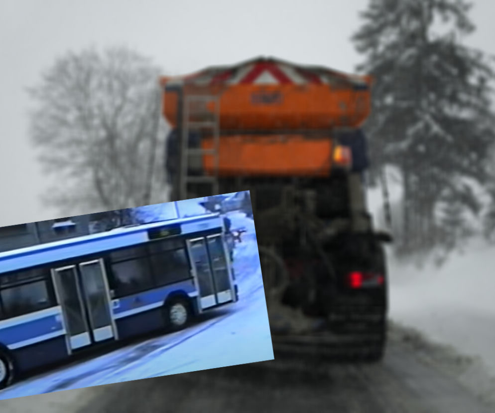 Tak autobusy w Krakowie tańczą na lodzie. To dopiero paraliż miasta!