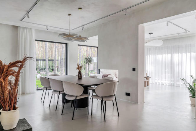 Wnętrze inspirowane Kolorem Roku Pantone 2026 Cloud Dancer