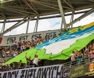 Apator Toruń - Polonia Bydgoszcz. Zdjęcia kibiców z Derbów Pomorza na Motoarenie