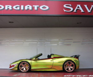 Ferrari 458 Spider Golden Shark