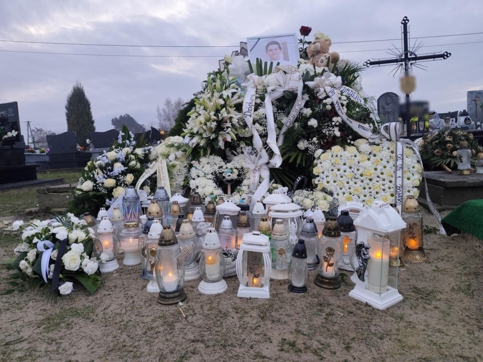 Tak wygląda grób Nikodema Mareckiego dwa dni po pogrzebie