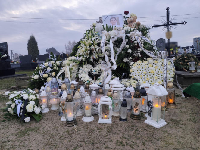 Tak wygląda grób Nikodema Mareckiego dwa dni po pogrzebie