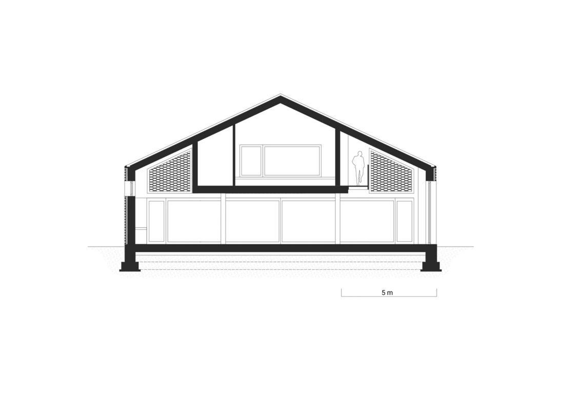 Dom ze starej stodoły projektu Wrzeszcz Architekci