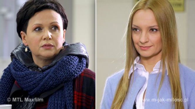 M jak miłość odc. 1066. Marysia (Małgorzata Pieńkowska), Marta (Dominika Ostałowska), Teresa (Dominika Łakomska)