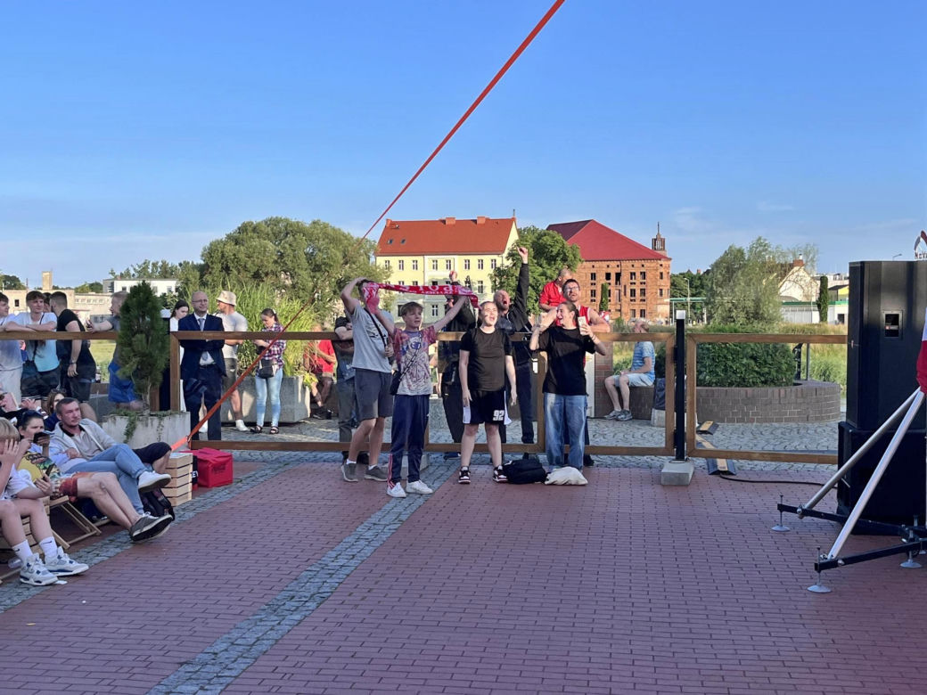 Tak kibicowaliście Polakom w meczu z Francuzami w gorzowskiej strefie kibica