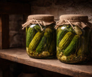 Włamał się do piwnicy i zjadł ogórki kiszone. 39-latek w rękach policji