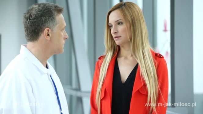 M jak miłość odc. 1154.  Artur (Robert Moskwa), Teresa (Dominika Łakomska)