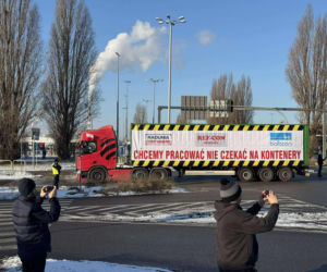 Protest przewoźników na obwodnicy Trójmiasta