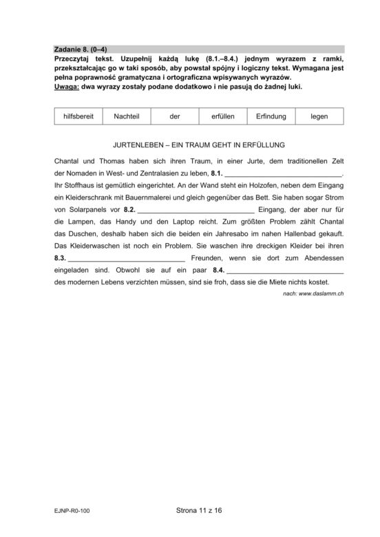 Matura 2021: Arkusz CKE z języka niemieckiego na poziomie rozszerzonym [14.05.2021]