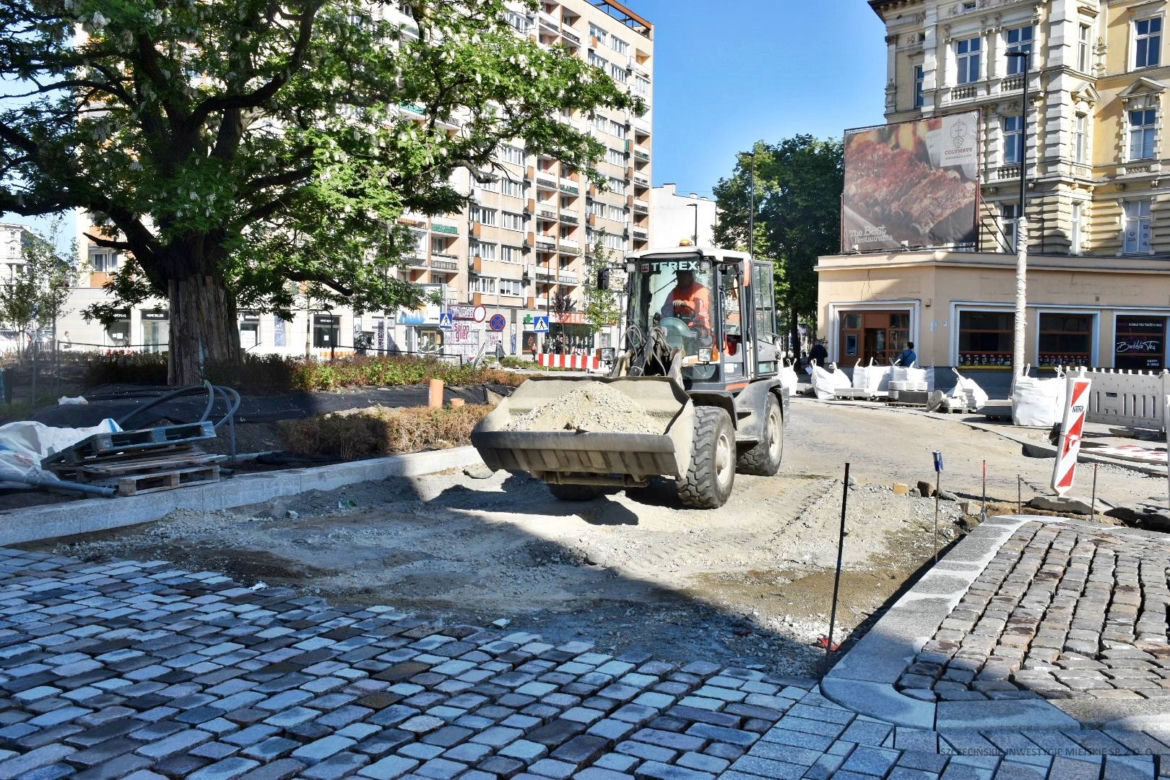Przebudowa alei Wojska Polskiego w Szczecinie - czerwiec 2023