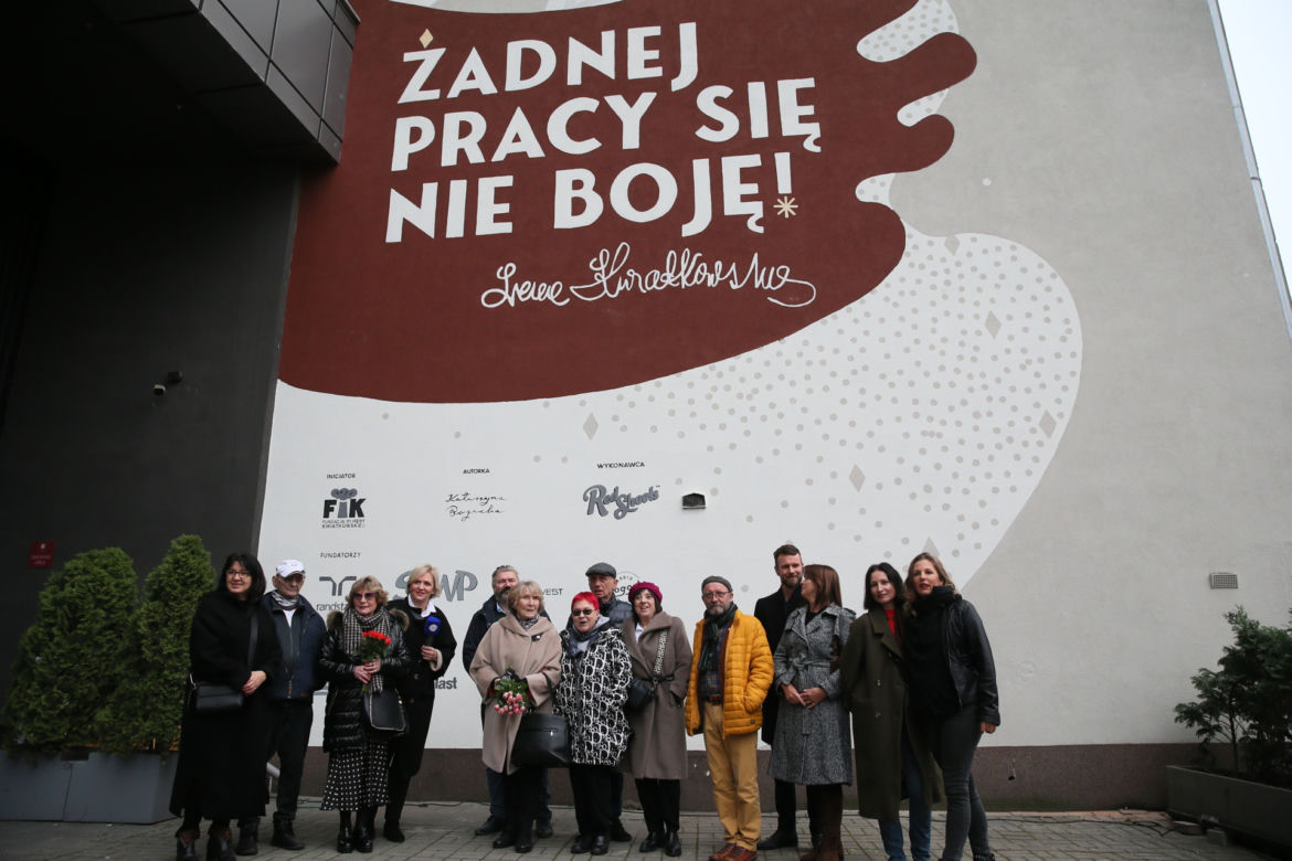 Tym muralem oddano hołd pamięci Ireny Kwiatkowskiej. Aktorka miała wielkie marzenie przed śmiercią