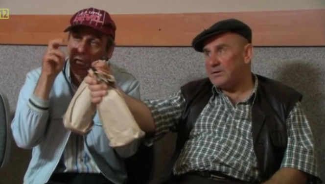 Ranczo 8 sezon odc. 100. Myćko (Tomasz Sapryk), Wargacz (Sławomir Orzechowski)