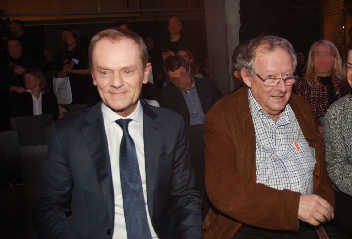 Donald Tusk i Adam Michnik