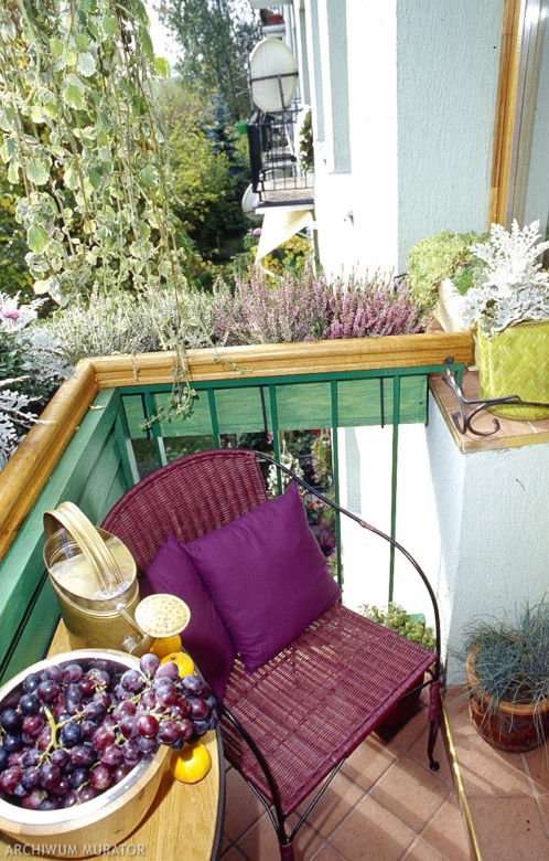 Meble balkonowe, mały balkon