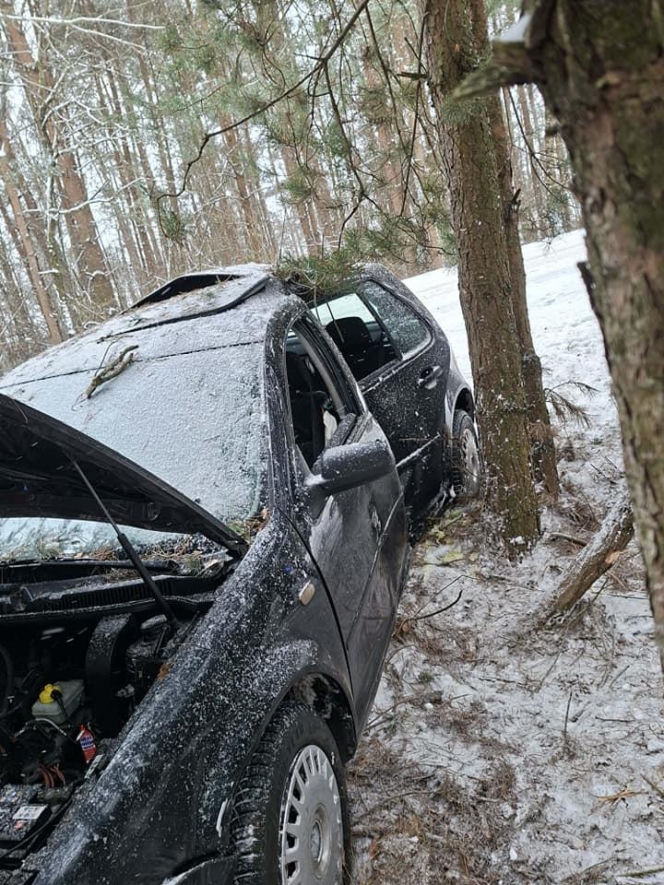 Wypadek na terenie gminy Adamów