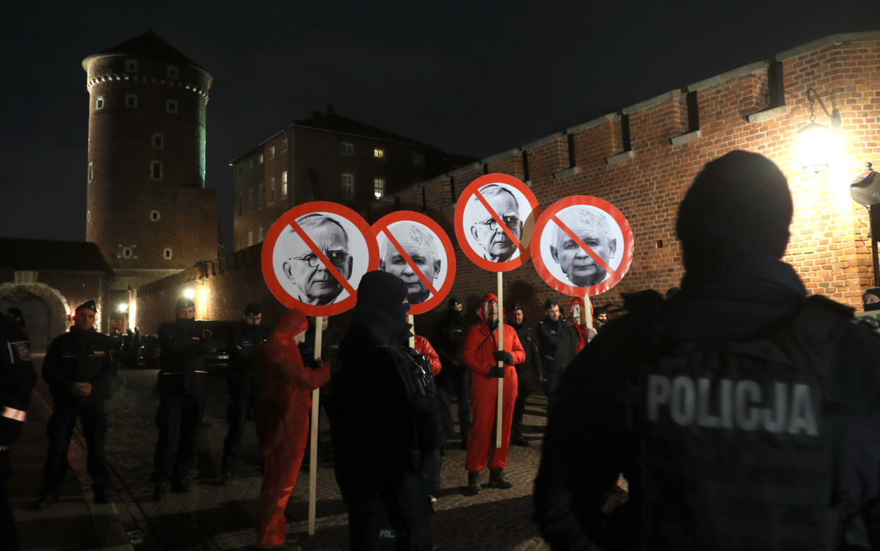 Jarosław Kaczyński na Wawelu