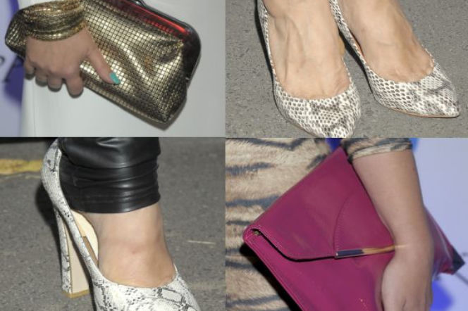 Buty i torebki celebrytek. Zwierzęce wzory nadal bardzo modne