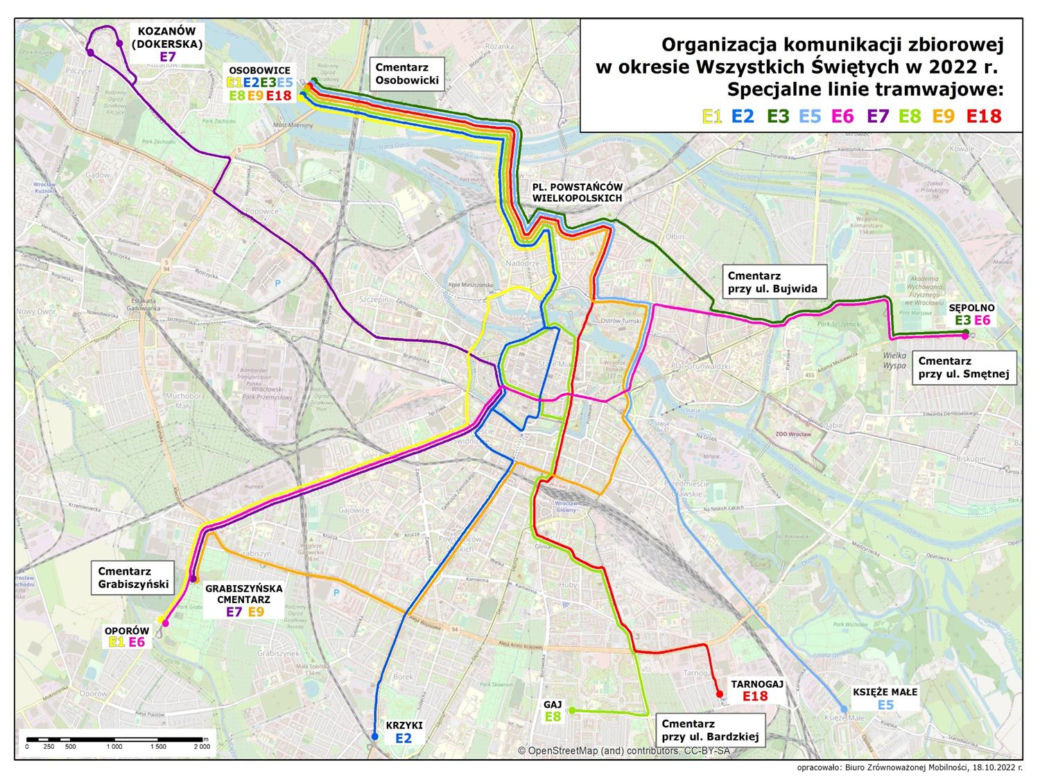 Dodatkowe linie tramwajowe MPK Wrocław 