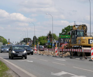 Remont skrzyżowania na DK61