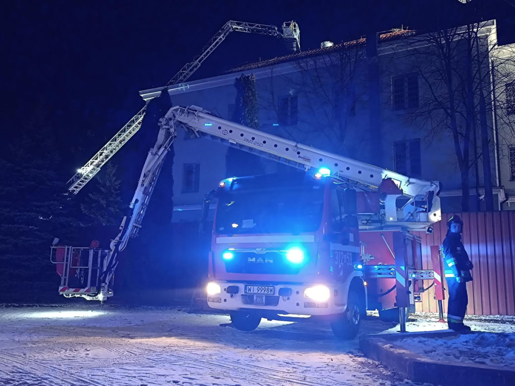 Pożar w zamkniętym Okręgowym Ośrodku Wychowawczym w Falenicy