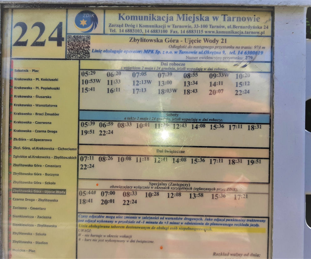Nowy rozkład jazdy