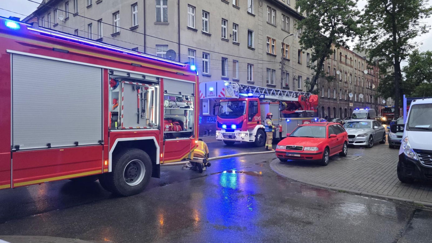 Pożar mieszkania w Mysłowicach