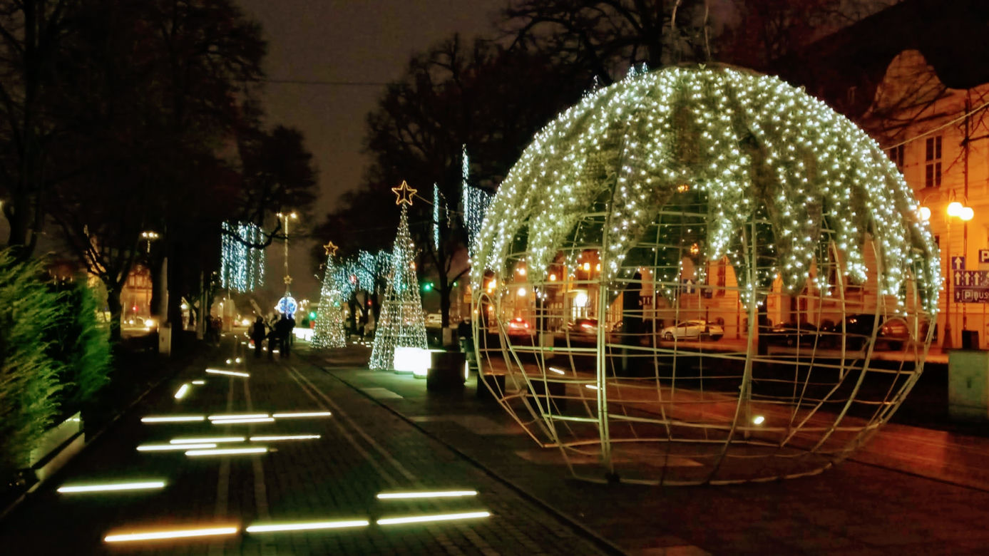 Iluminacje świąteczne w Szczecinie
