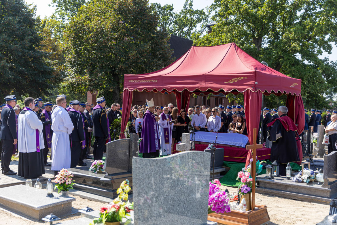 Ostatnie pożegnanie st. ogn. Łukasza Włodarczyka