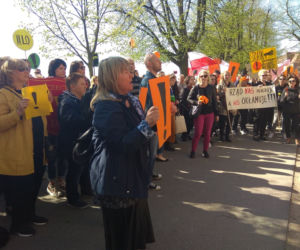 Manifestacja nauczycieli w Szczecinie
