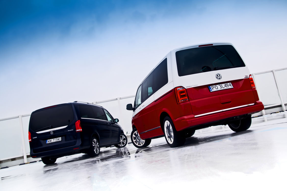 Volkswagen Multivan T6 Generation Six 2.0 BiTDI vs. Mercedes-Benz V250 Bluetec Avantgarde