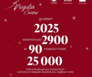 Wigilijne wieczerze Caritas w 90 miastach