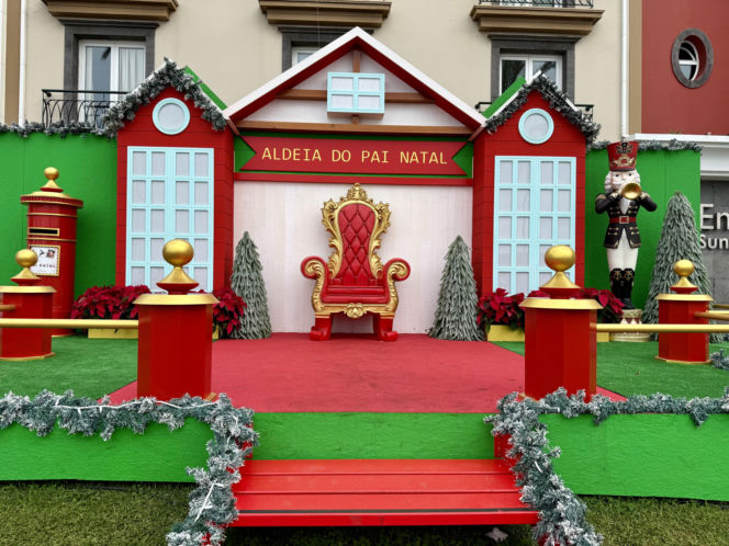 Dekoracje świąteczne w Ponta do Sol
