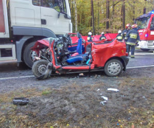 Wypadek w podbydgoskim Emilianowie! Droga jest całkowicie zablokowana!