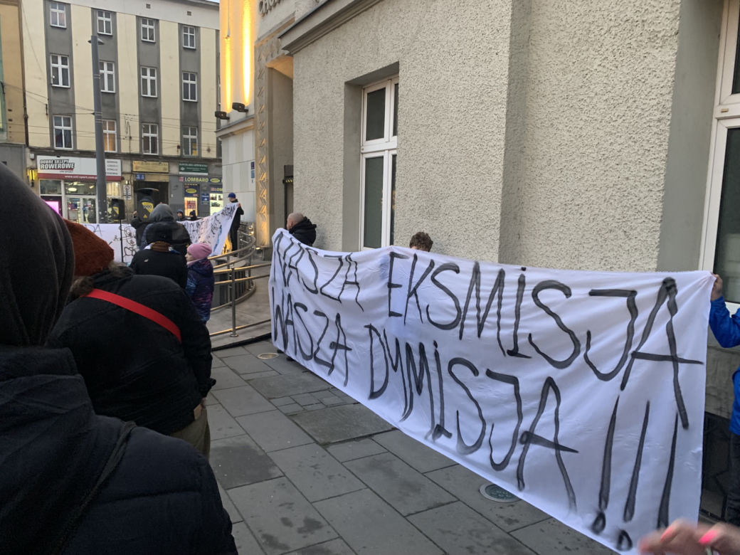 Protest kibiców Ruchu Chorzów w sprawie stadionu 