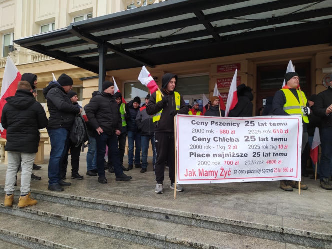 Protest rolników w Rzeszowie. „Będziemy tracić z roku na rok”