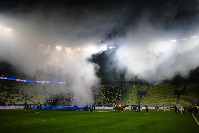 Lechia Gdańsk - Cracovia, zdjęcia kibiców z meczu 20. kolejki PKO BP Ekstraklasy