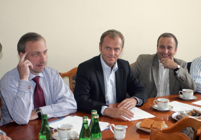 Donald Tusk i Grzegorz Schetyna