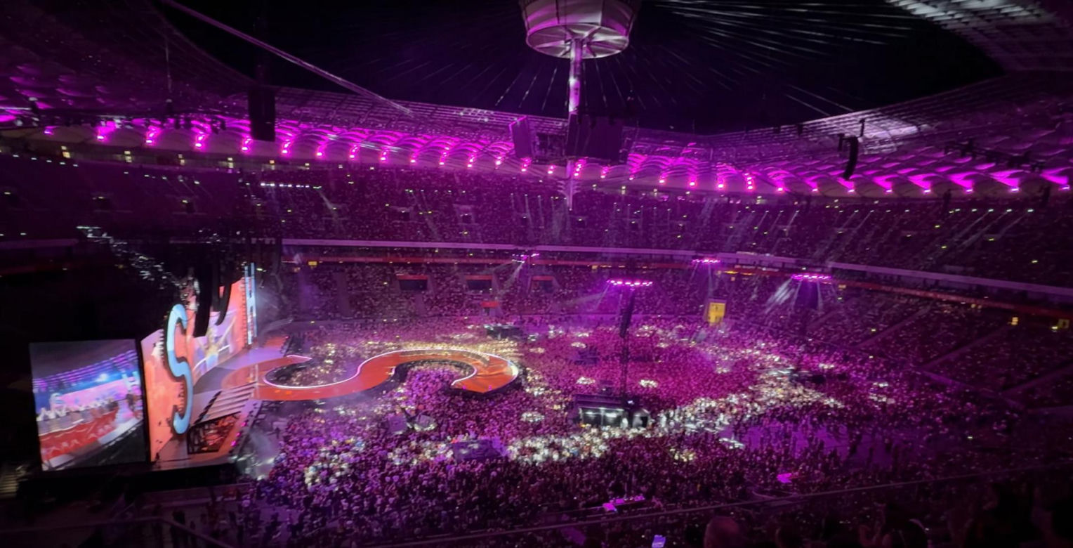 Sanah z mężem na Stadionie Narodowym