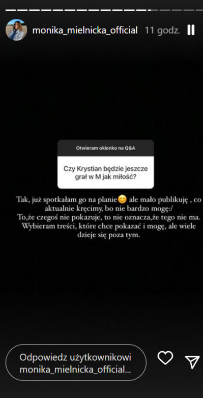 M jak miłość. Monika Mielnicka (Lilka) odpowiada na pytania widzów