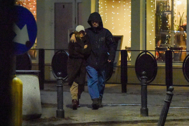 Agnieszka Kaczorowska i Marcin Rogacewicz na kolacji