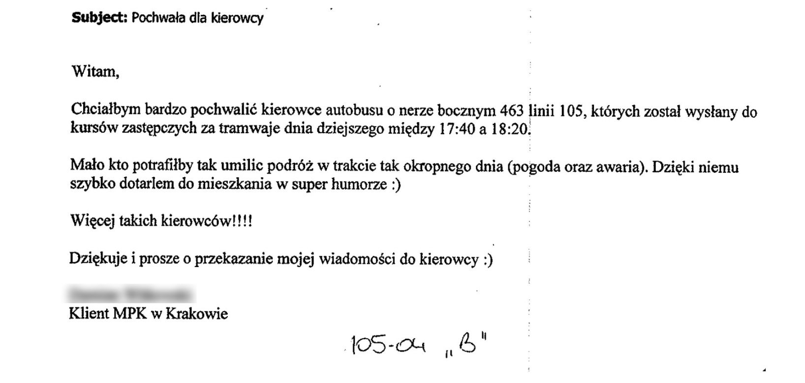 10 najciekawszych listów do MPK Kraków. Skargi, pochwały i... wierszyki!