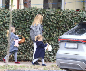 Kasia Tusk z córkami z koszyczkiem przyjechali do Donalda