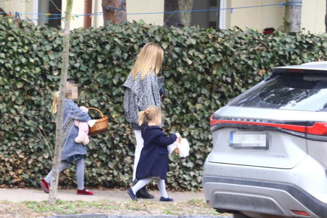 Kasia Tusk z córkami z koszyczkiem przyjechali do Donalda