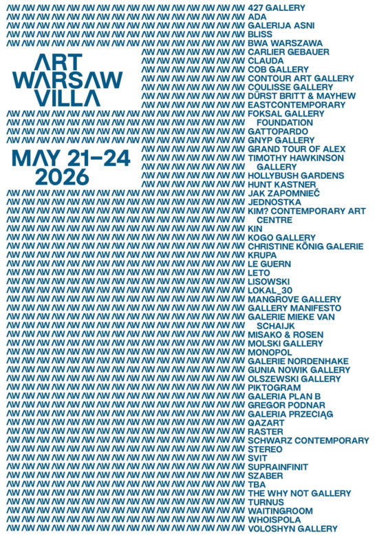 Art Warsaw Villa Róż: Ponad 50 galerii sztuki współczesnej z Polski i świata - wystawy, performansy i inne