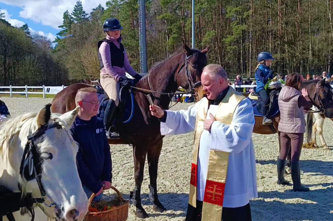 Konna święconka w Szczecinie