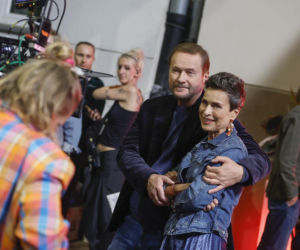 Właśnie, że tak!: Danuta Stenka, Agnieszka Żulewska, Artur Żmijewski na planie filmu