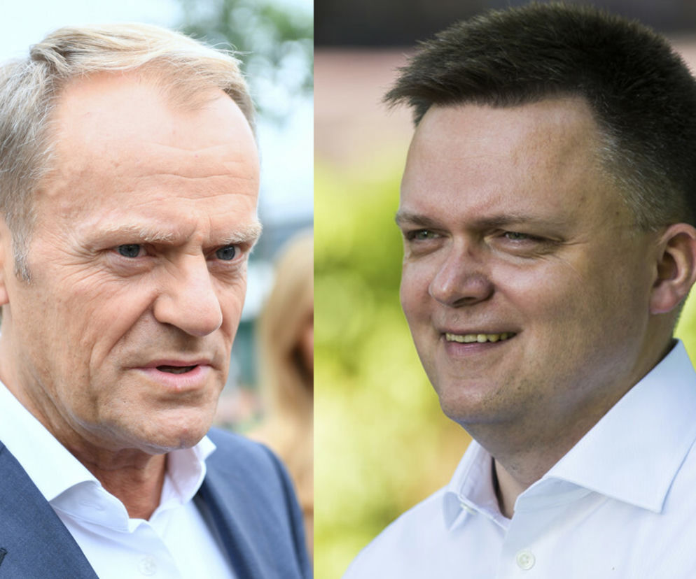 Donald Tusk i Szymon Hołownia