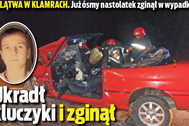 Ukradł kluczyki i zginął
