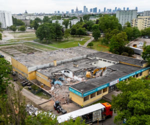 Ośrodek Namysłowska w Warszawie - rozbiórka basenu